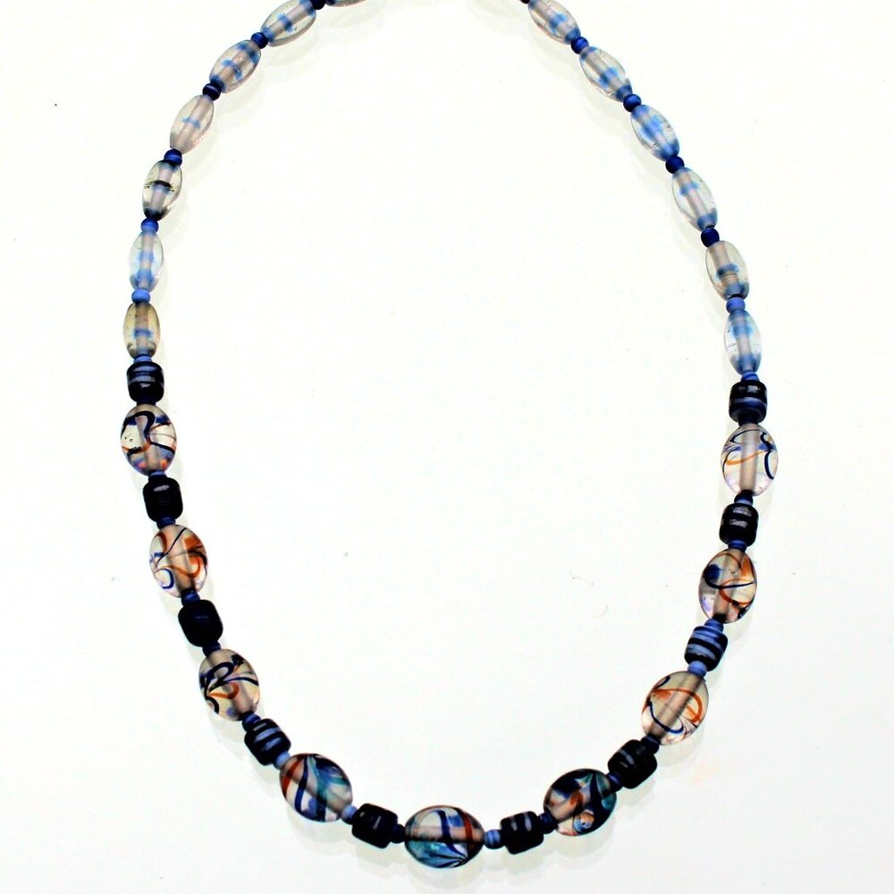 Venetian Style Glass Marble Necklace